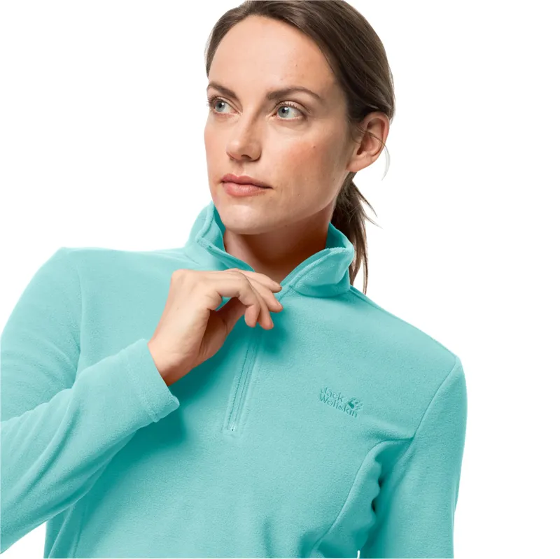 Jack Wolfskin Women's Gecko Fleece 1/4 Zip - Peppermint-3